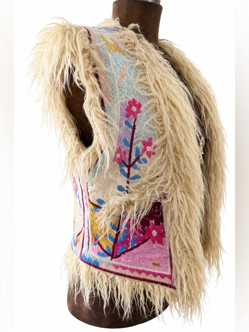Spell & The Gypsy Collective Penny Lane Folk Town embroidered reversible vest - Picture 6 of 15
